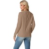 image:imageGRECERELLE 2026 Womens Fall Winter Long Sleeve Casual Pullover Sweater TopsKhaki