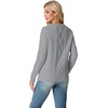 image:imageGRECERELLE 2026 Womens Fall Winter Long Sleeve Casual Pullover Sweater TopsLight Gray