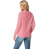 image:imageGRECERELLE 2026 Womens Fall Winter Long Sleeve Casual Pullover Sweater TopsPink
