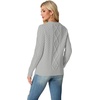 image:imageGRECERELLE 2026 Womens Fall Winter Long Sleeve Casual Pullover Sweater TopsSilver Gray