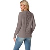 image:imageGRECERELLE 2026 Womens Fall Winter Long Sleeve Casual Pullover Sweater TopsTaupe Pink