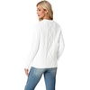 image:imageGRECERELLE 2026 Womens Fall Winter Long Sleeve Casual Pullover Sweater TopsWhite
