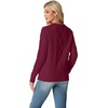 image:imageGRECERELLE 2026 Womens Fall Winter Long Sleeve Casual Pullover Sweater TopsWine Red