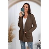 image:imageGRECERELLE 2026 Womens Long Sleeve Cable Knit Cardigan Sweater with Pockets02dark Khaki