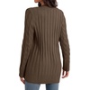 image:imageGRECERELLE 2026 Womens Long Sleeve Cable Knit Cardigan Sweater with Pockets02dark Khaki