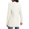 image:imageGRECERELLE 2026 Womens Long Sleeve Cable Knit Cardigan Sweater with Pockets04white