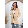 image:imageGRECERELLE 2026 Womens Long Sleeve Cable Knit Cardigan Sweater with Pockets23beige