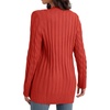 image:imageGRECERELLE 2026 Womens Long Sleeve Cable Knit Cardigan Sweater with Pockets26pumpkin
