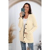 image:imageGRECERELLE 2026 Womens Long Sleeve Cable Knit Cardigan Sweater with Pockets27off White