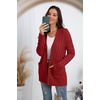 image:imageGRECERELLE 2026 Womens Long Sleeve Cable Knit Cardigan Sweater with PocketsBrick Red