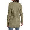 image:imageGRECERELLE 2026 Womens Long Sleeve Cable Knit Cardigan Sweater with PocketsCocoa