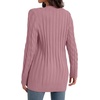 image:imageGRECERELLE 2026 Womens Long Sleeve Cable Knit Cardigan Sweater with PocketsDeep Pink