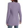 image:imageGRECERELLE 2026 Womens Long Sleeve Cable Knit Cardigan Sweater with PocketsLilac