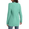 image:imageGRECERELLE 2026 Womens Long Sleeve Cable Knit Cardigan Sweater with PocketsTender Green