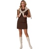 image:imageGRECERELLE 2026 Womens Summer 2 Piece Skort Set Cap Sleeve Round Neck Top amp Tennis Skirt with Pockets for Athletic amp CasualDark Coffee