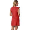image:imageGRECERELLE 2026 Womens Summer 2 Piece Skort Set Cap Sleeve Round Neck Top amp Tennis Skirt with Pockets for Athletic amp CasualRed