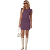 image:imageGRECERELLE 2026 Womens Summer 2 Piece Skort Set Cap Sleeve Round Neck Top amp Tennis Skirt with Pockets for Athletic amp CasualRosewood