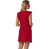 image:imageGRECERELLE 2026 Womens Summer 2 Piece Skort Set Cap Sleeve Round Neck Top amp Tennis Skirt with Pockets for Athletic amp CasualWine Red