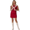 image:imageGRECERELLE 2026 Womens Summer 2 Piece Skort Set Cap Sleeve Round Neck Top amp Tennis Skirt with Pockets for Athletic amp CasualWine Red