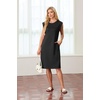 image:imageGRECERELLE 2026 Womens Summer Casual WrinkleFree Midi Dress with PocketsBlack