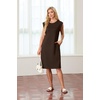 image:imageGRECERELLE 2026 Womens Summer Casual WrinkleFree Midi Dress with PocketsDark Coffee