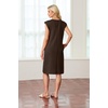 image:imageGRECERELLE 2026 Womens Summer Casual WrinkleFree Midi Dress with PocketsDark Coffee