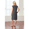 image:imageGRECERELLE 2026 Womens Summer Casual WrinkleFree Midi Dress with PocketsDark Gray