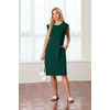 image:imageGRECERELLE 2026 Womens Summer Casual WrinkleFree Midi Dress with PocketsDark Green