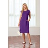 image:imageGRECERELLE 2026 Womens Summer Casual WrinkleFree Midi Dress with PocketsDark Purple