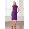 image:imageGRECERELLE 2026 Womens Summer Casual WrinkleFree Midi Dress with PocketsDark Purple