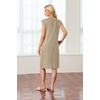 image:imageGRECERELLE 2026 Womens Summer Casual WrinkleFree Midi Dress with PocketsKhaki