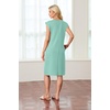 image:imageGRECERELLE 2026 Womens Summer Casual WrinkleFree Midi Dress with PocketsLight Blue
