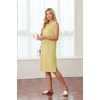 image:imageGRECERELLE 2026 Womens Summer Casual WrinkleFree Midi Dress with PocketsMustard Yellow