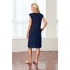 image:imageGRECERELLE 2026 Womens Summer Casual WrinkleFree Midi Dress with PocketsNavy Blue