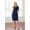 image:imageGRECERELLE 2026 Womens Summer Casual WrinkleFree Midi Dress with PocketsNavy Blue