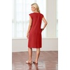 image:imageGRECERELLE 2026 Womens Summer Casual WrinkleFree Midi Dress with PocketsRed