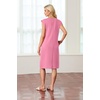 image:imageGRECERELLE 2026 Womens Summer Casual WrinkleFree Midi Dress with PocketsRose Red