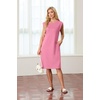 image:imageGRECERELLE 2026 Womens Summer Casual WrinkleFree Midi Dress with PocketsRose Red