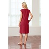 image:imageGRECERELLE 2026 Womens Summer Casual WrinkleFree Midi Dress with PocketsWine Red