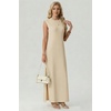 image:imageGRECERELLE 2026 Womens Summer Fall Shift Sweater Maxi Dress with PocketsApricot