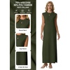 image:imageGRECERELLE 2026 Womens Summer Fall Shift Sweater Maxi Dress with PocketsArmy Green