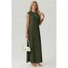 image:imageGRECERELLE 2026 Womens Summer Fall Shift Sweater Maxi Dress with PocketsArmy Green