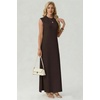 image:imageGRECERELLE 2026 Womens Summer Fall Shift Sweater Maxi Dress with PocketsDark Coffee