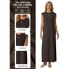 image:imageGRECERELLE 2026 Womens Summer Fall Shift Sweater Maxi Dress with PocketsDark Coffee