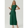 image:imageGRECERELLE 2026 Womens Summer Fall Shift Sweater Maxi Dress with PocketsDark Green