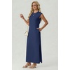 image:imageGRECERELLE 2026 Womens Summer Fall Shift Sweater Maxi Dress with PocketsDenim Blue