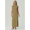 image:imageGRECERELLE 2026 Womens Summer Fall Shift Sweater Maxi Dress with PocketsKhaki