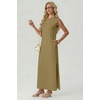 image:imageGRECERELLE 2026 Womens Summer Fall Shift Sweater Maxi Dress with PocketsKhaki