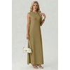 image:imageGRECERELLE 2026 Womens Summer Fall Shift Sweater Maxi Dress with PocketsKhaki