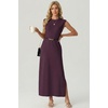 image:imageGRECERELLE 2026 Womens Summer Fall Shift Sweater Maxi Dress with PocketsRosewood